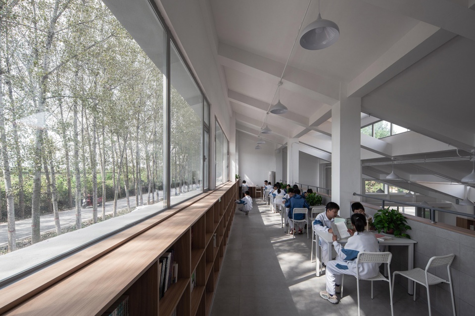 qinfeng library for shanxi hope project by wall architects of xauxt