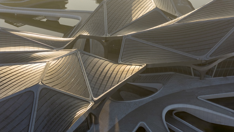 ZHA Zhuhai Jinwan Civic Art Centre ┬®Virgile Simon Bertrand