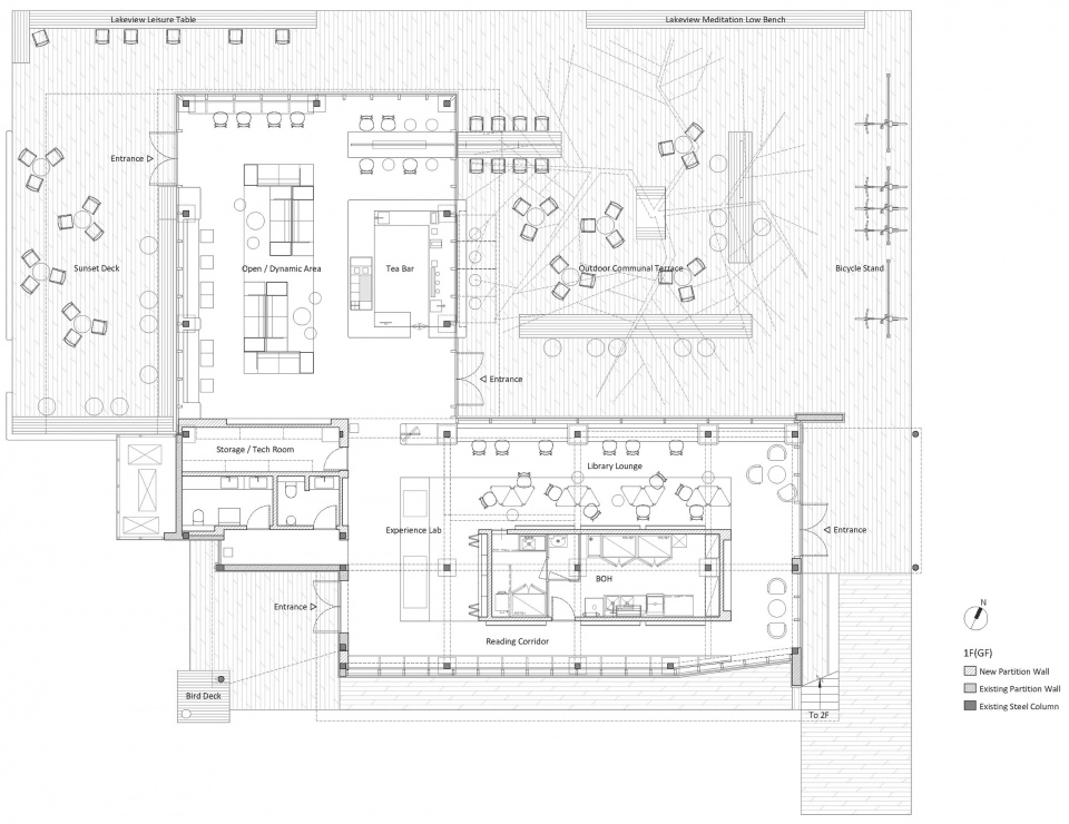 BASAO Bailuzhou Neutra Architects 1F Plan