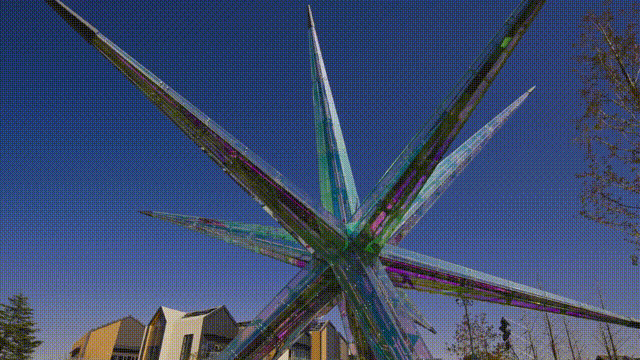 alpine ice and snow themed cultural and tourism resort town gif18