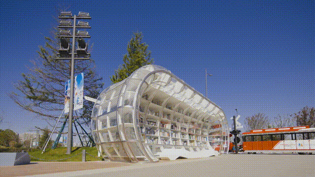 alpine ice and snow themed cultural and tourism resort town gif9