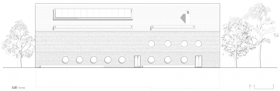 北立面©we architects zero carbon senior activity center by we architects