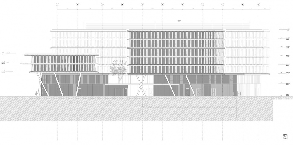business garden warszawa hotel by fuksas