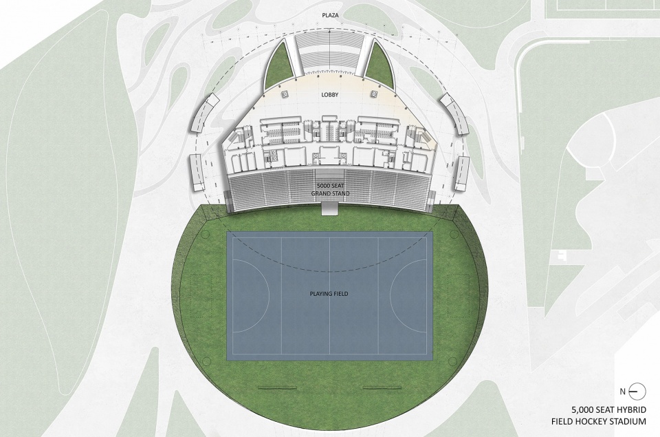 field hockey stadium by archi tectonics