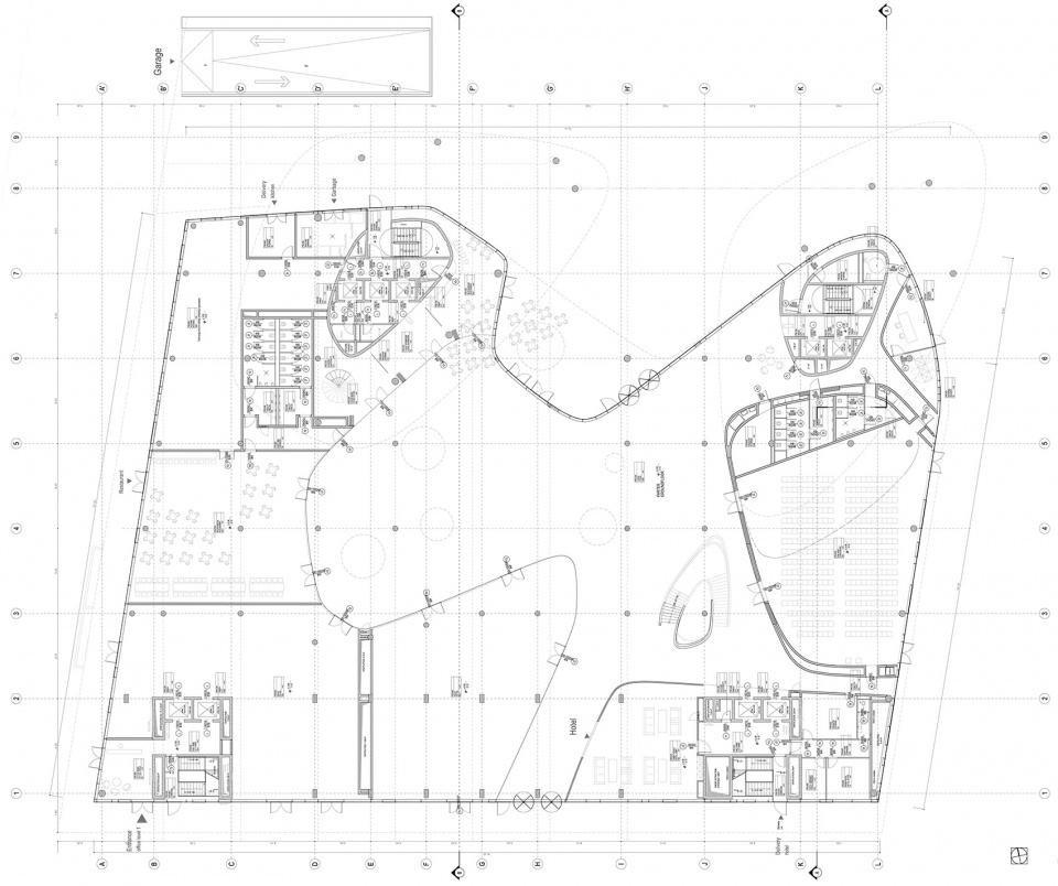 business garden warszawa hotel by fuksas