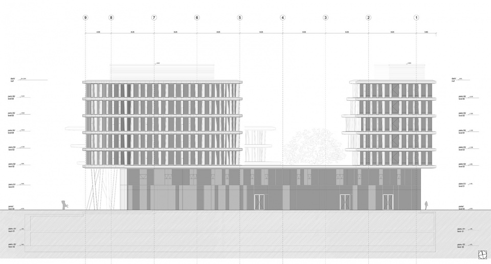 business garden warszawa hotel by fuksas