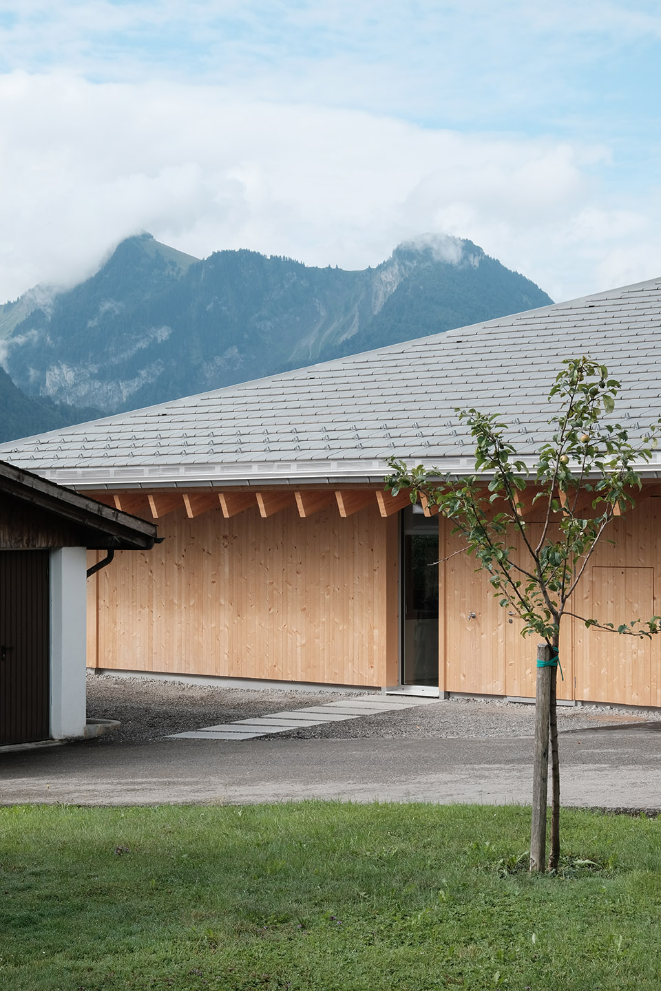 house with a pyramid roof by charlyjolliet
