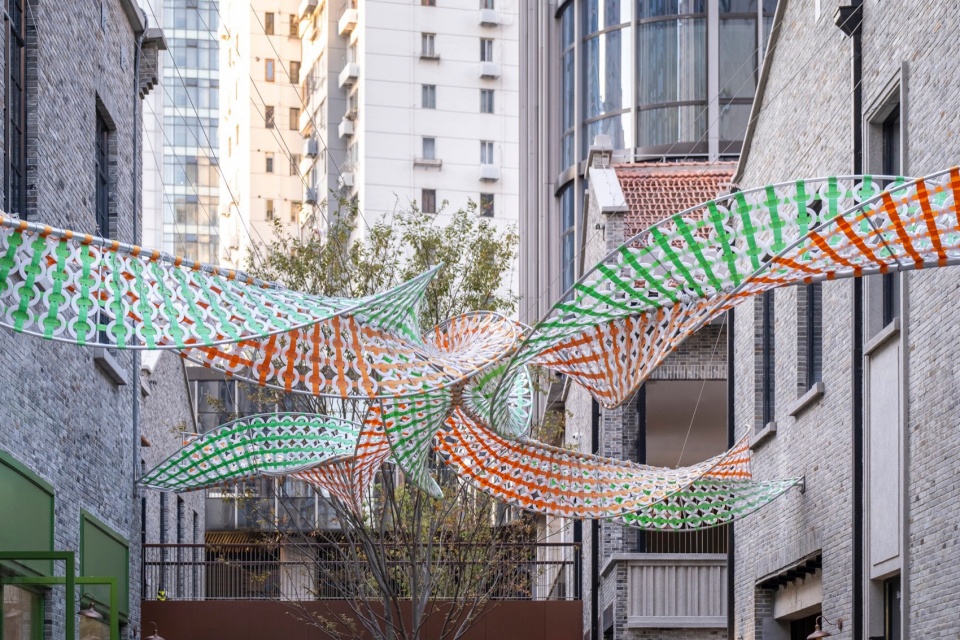 a weaving double helix in shanghai shikumen by hcch studio