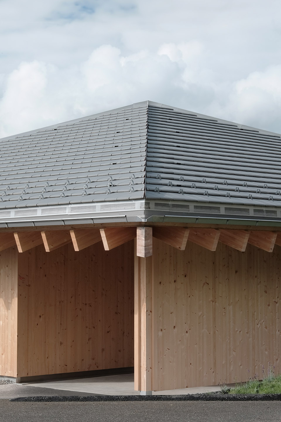 house with a pyramid roof by charlyjolliet