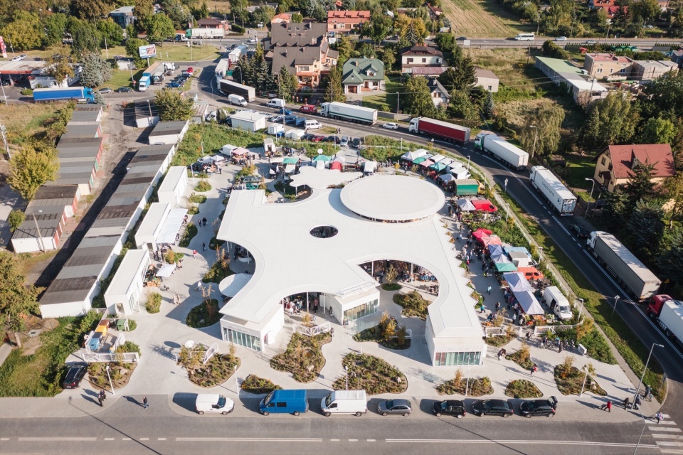 targ blonie market by aleksandra wasilkowska architectural studio