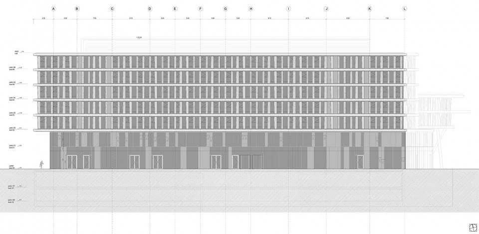 business garden warszawa hotel by fuksas