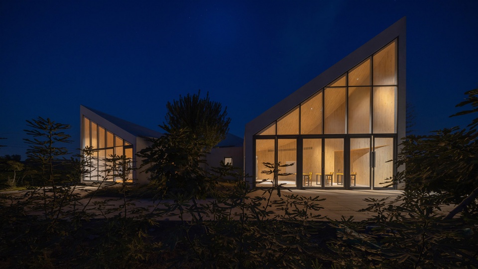 The Library In Ice Chrysanthemum Field China by ATELIER XI