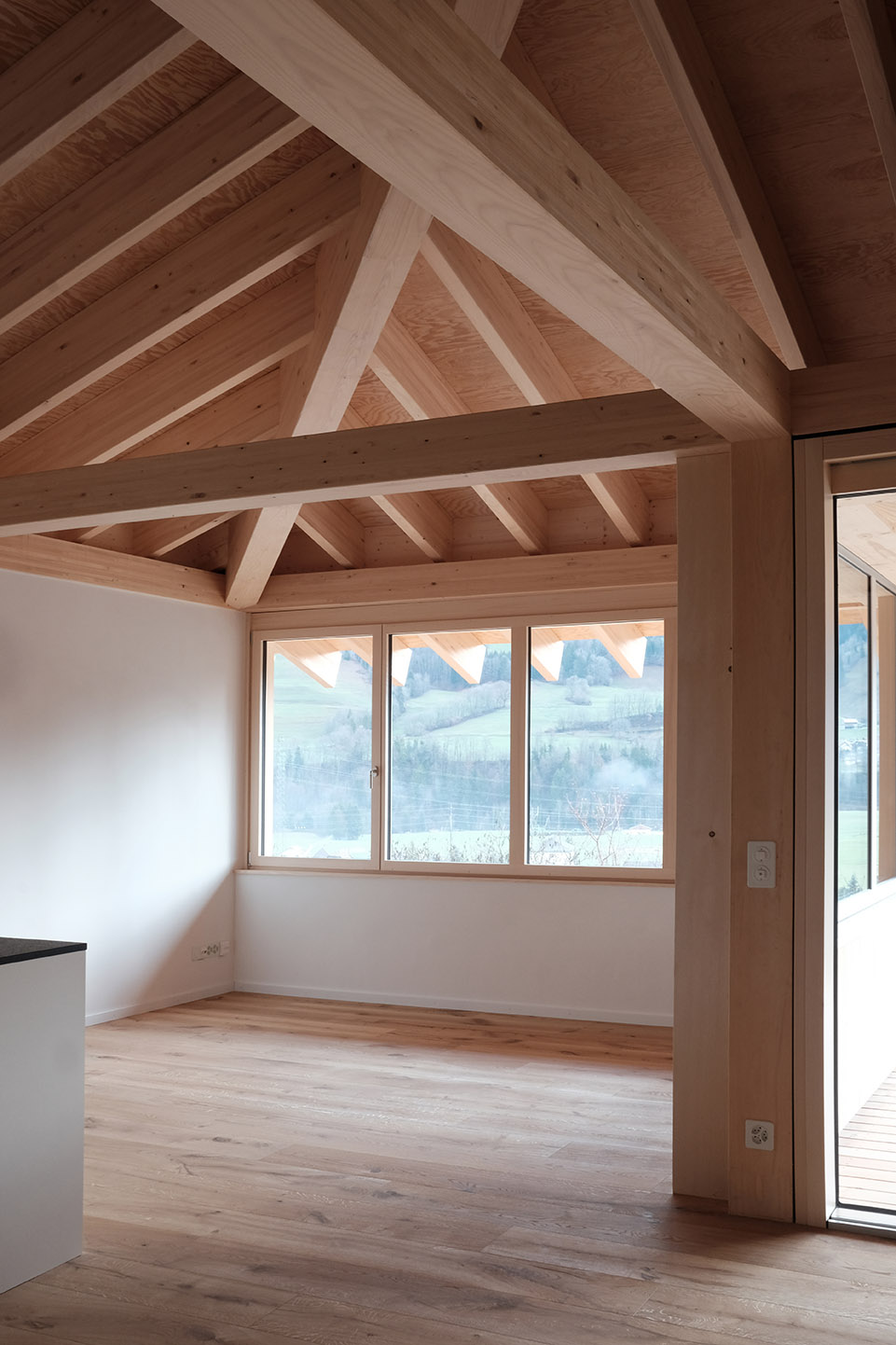 house with a pyramid roof by charlyjolliet