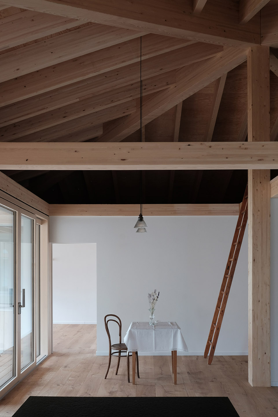 house with a pyramid roof by charlyjolliet