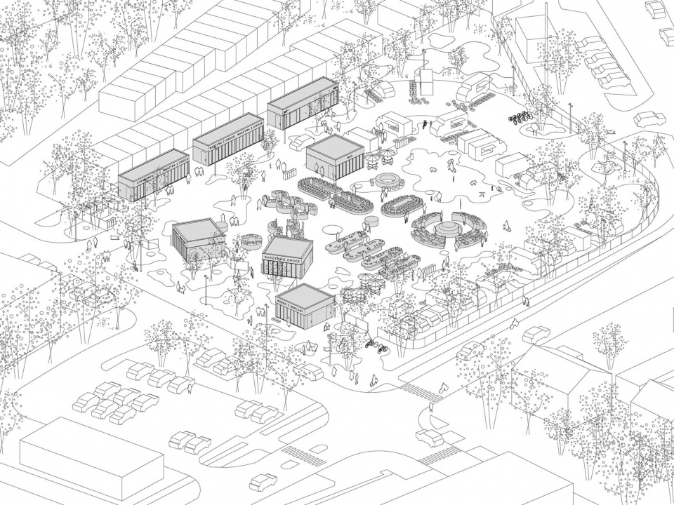 targ blonie market by aleksandra wasilkowska architectural studio