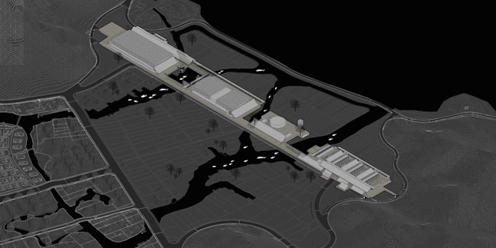 保留农田、生态连续 © 汤桦建筑设计ningbo international conference center