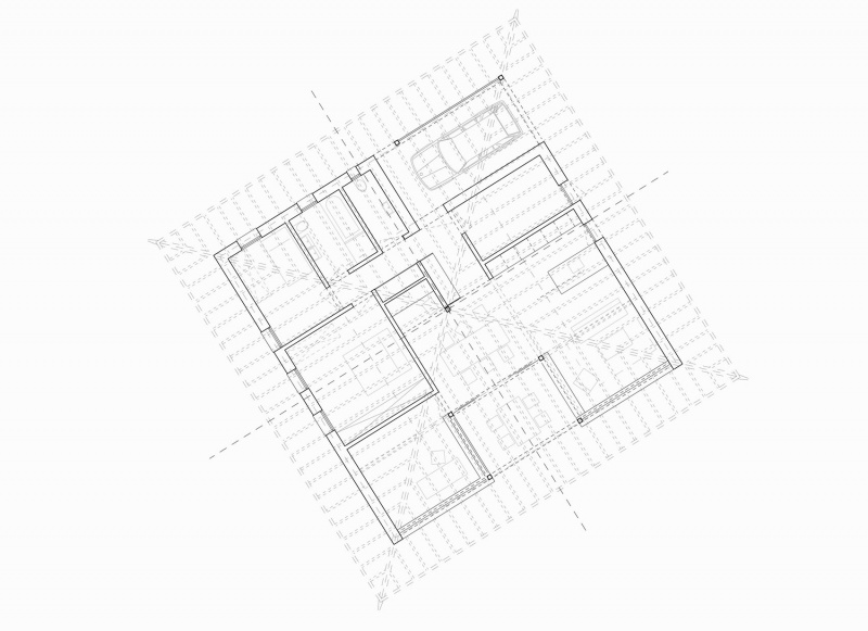 house with a pyramid roof by charlyjolliet