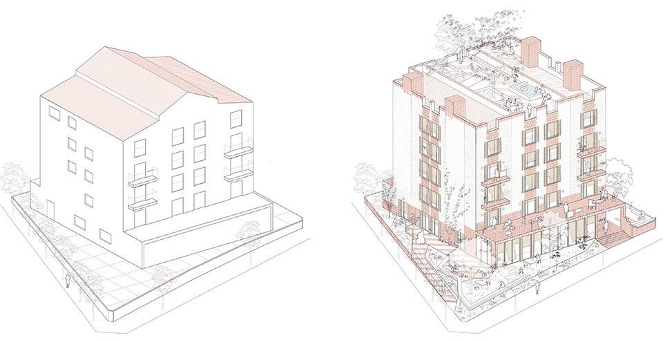 Transformation of an abandoned building into 27 apartments by NUA arquitectures