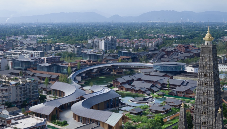 Regional Urban Renewal of Chengdu Pengzhou Longxing Temple Area by BIAD ASA