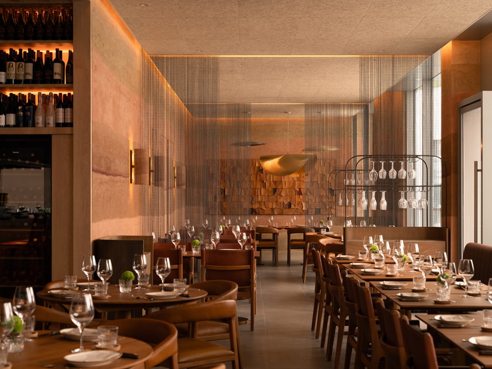 fireplace restaurant by hot design folks studio