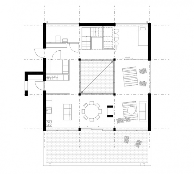 nine square grid house by westblom krasse arkitektkontor
