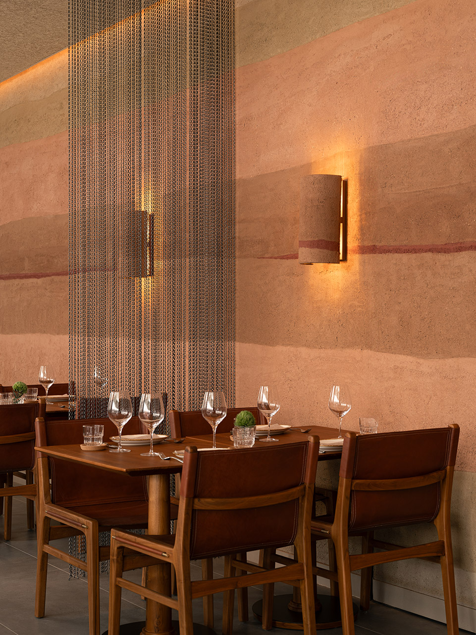 fireplace restaurant by hot design folks studio