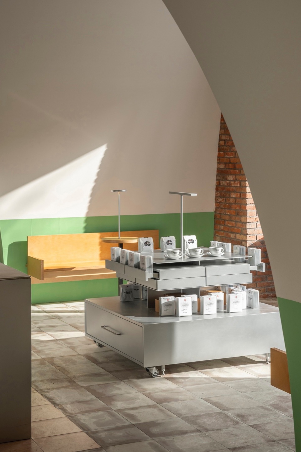 cenchi coffee satellite factory store by spacestation