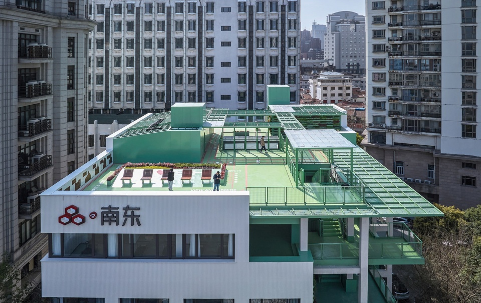 renovation of east nanjing road sub district community comprehensive life service center by tjad
