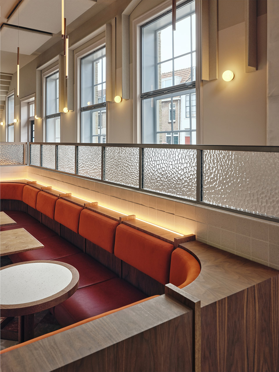 all day brasserie cinema spaces by studio modijefsky
