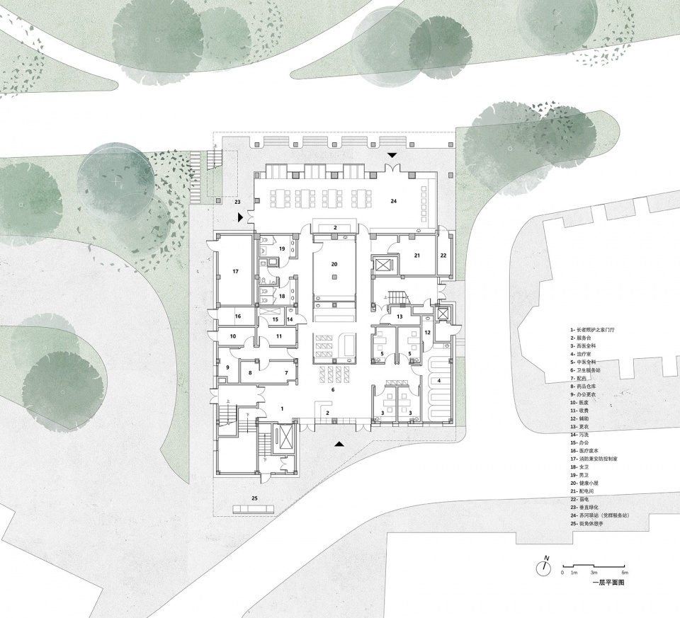 renovation of east nanjing road sub district community comprehensive life service center by tjad