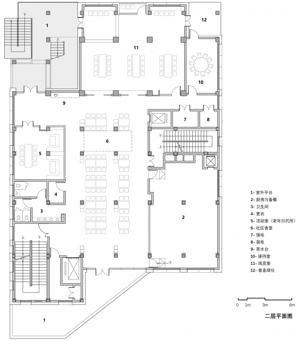 renovation of east nanjing road sub district community comprehensive life service center by tjad