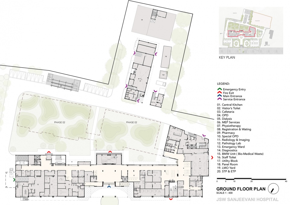 jsw sanjeevani multispeciality hospital by sjk architects