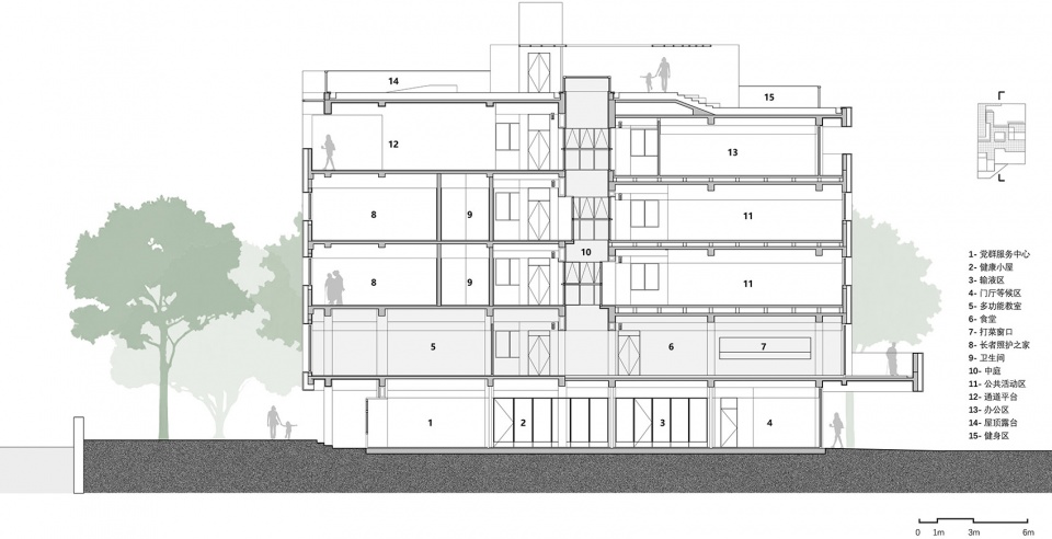 renovation of east nanjing road sub district community comprehensive life service center by tjad