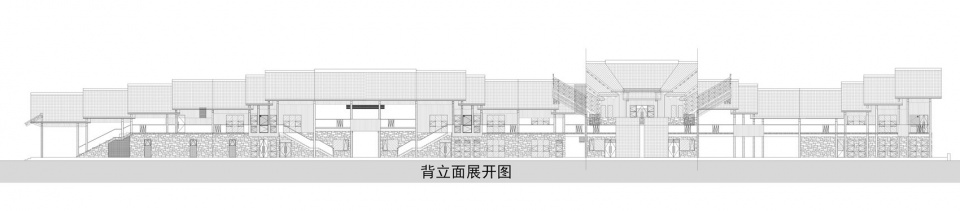 康县游客中心北立面图 ©共生建筑