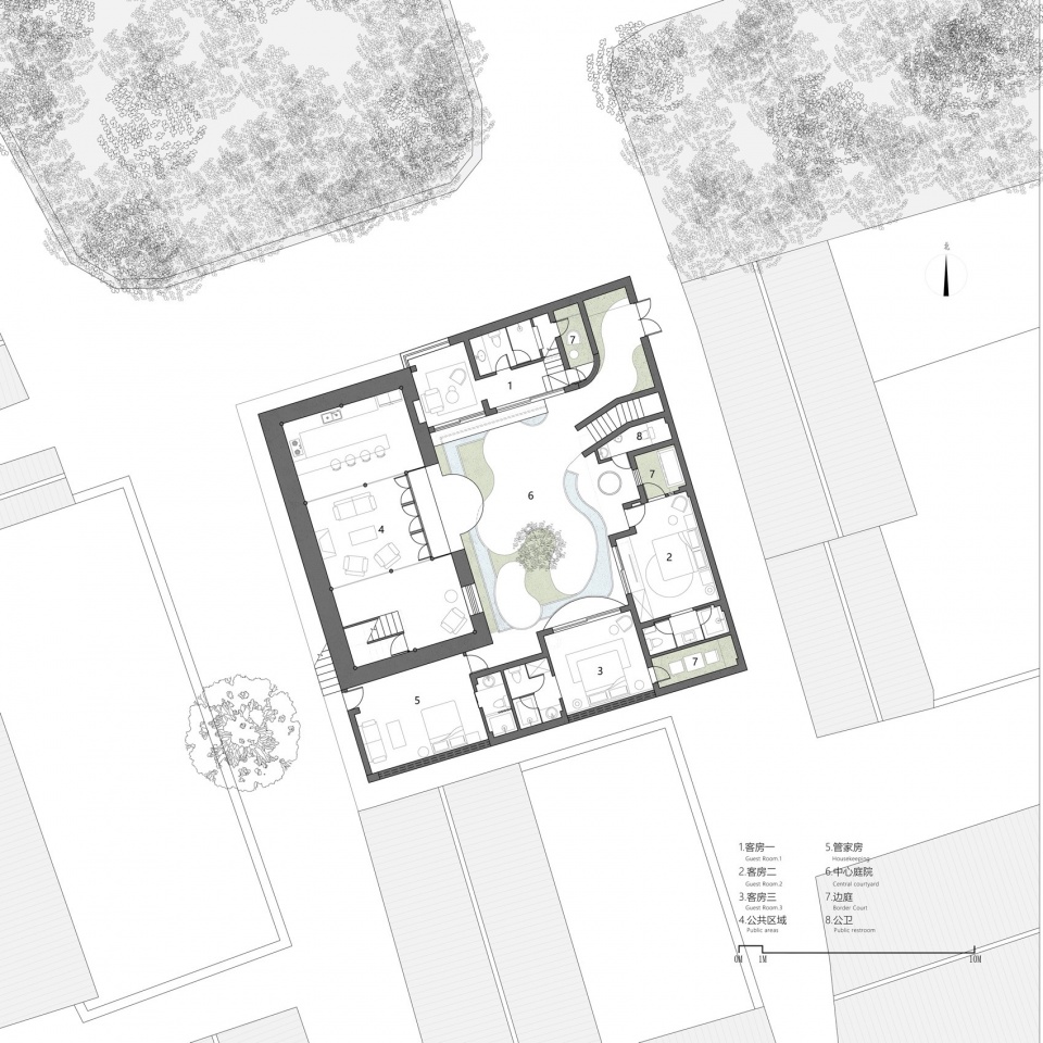 An inward micro courtyard China by Edge Architect