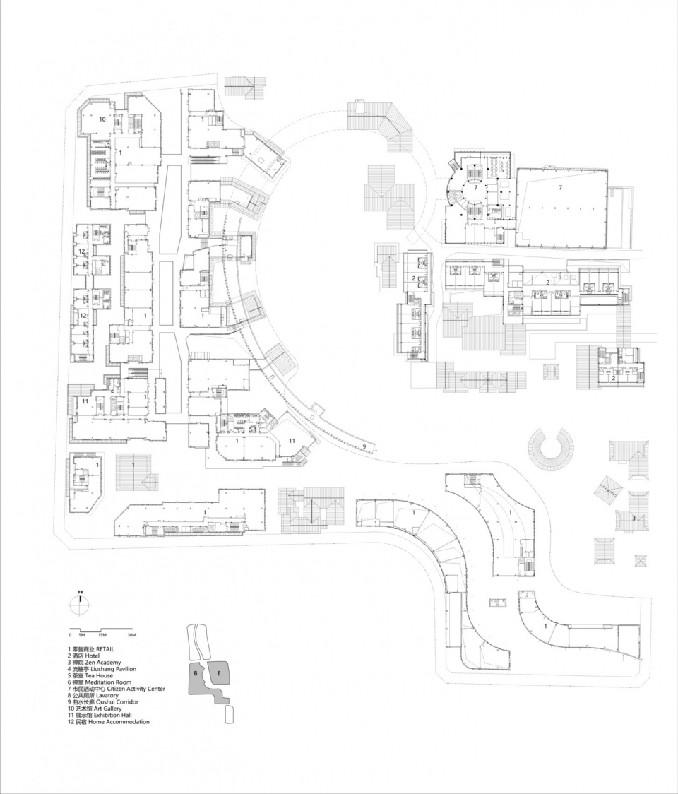 Regional Urban Renewal of Chengdu Pengzhou Longxing Temple Area by BIAD ASA