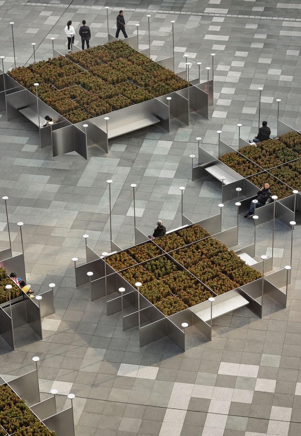 nanyang wanyue city square sculptures by one plus partnership