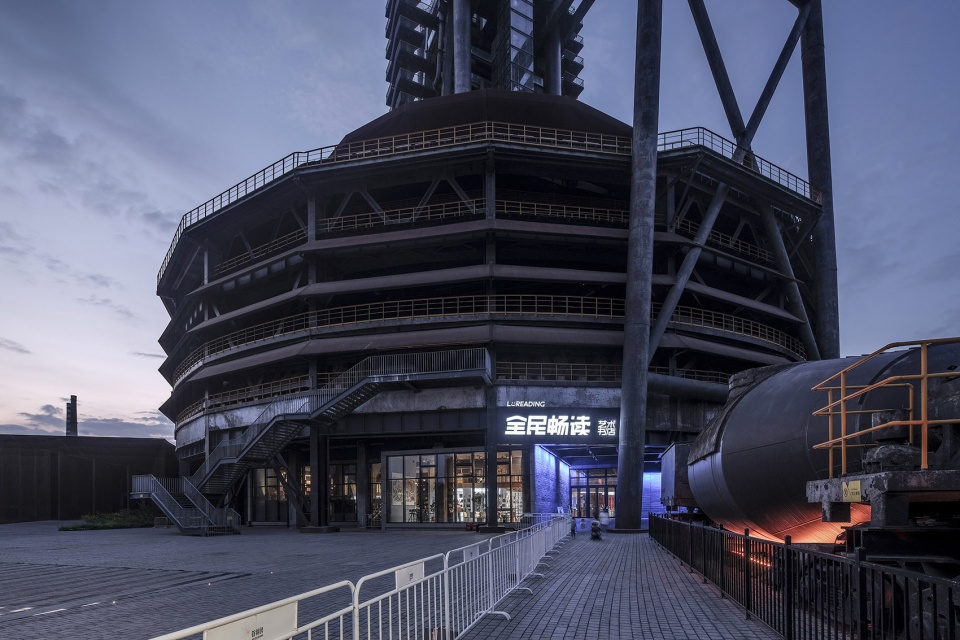bookstore in the blast furnace by hypersity