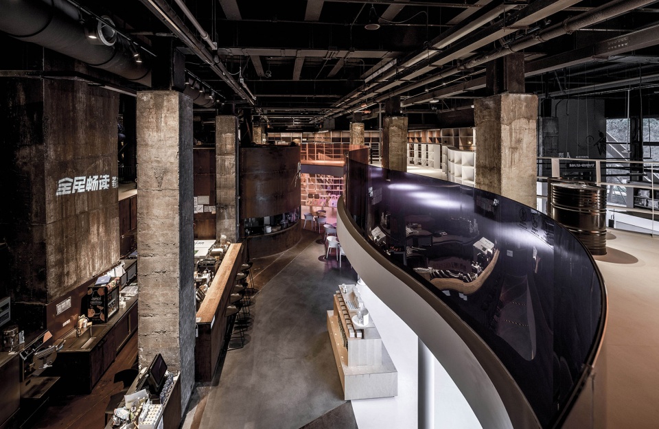 bookstore in the blast furnace by hypersity