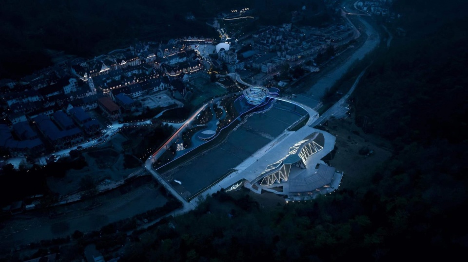 Bailu Town Open Air Concert Hall China by CHENGDU ARCHITECTURAL DESIGN R P