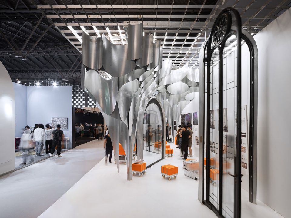 metal metal pavilion by atelier zeros