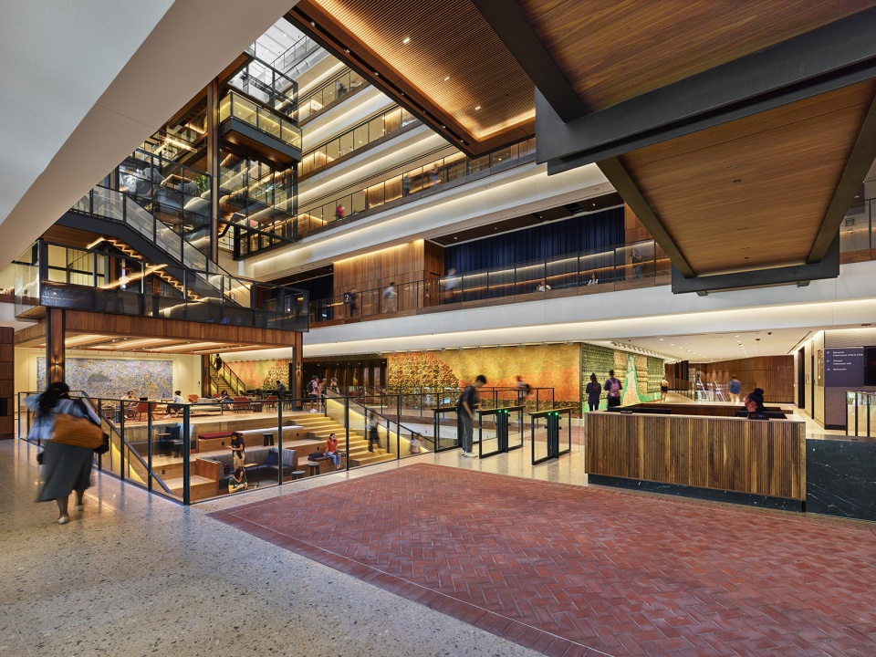 the johns hopkins university bloomberg center by rockwell group