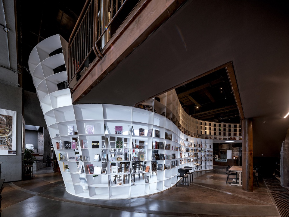 bookstore in the blast furnace by hypersity