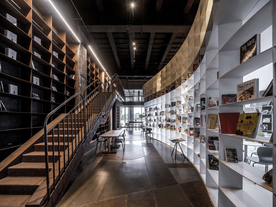 bookstore in the blast furnace by hypersity
