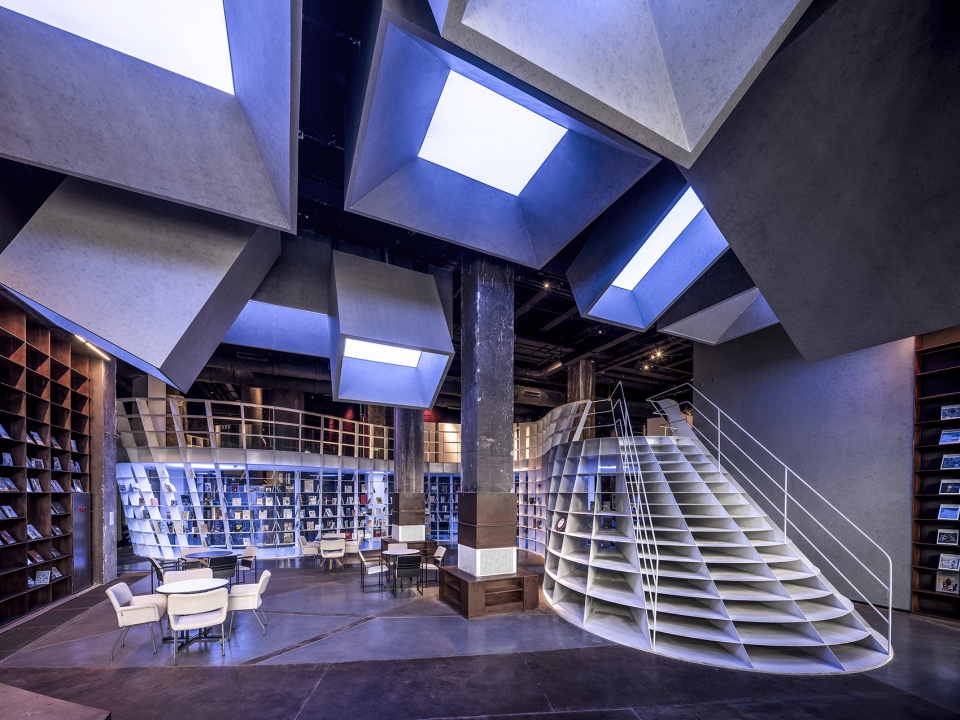 bookstore in the blast furnace by hypersity