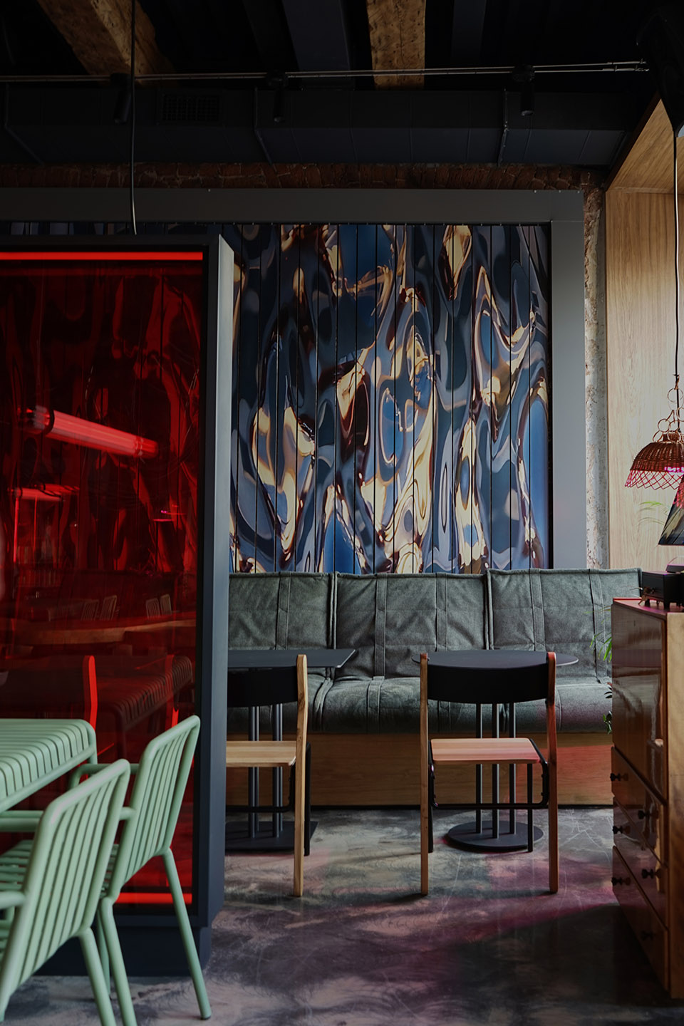 ossu eatery bar room by da bureau
