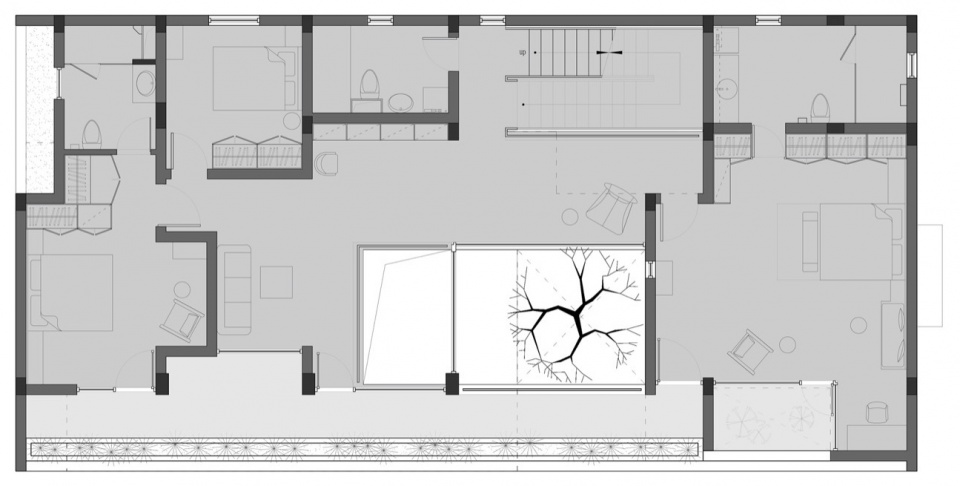 二层平面图2nd Floor Plan©柯笠建筑 Atelier LI 3pt