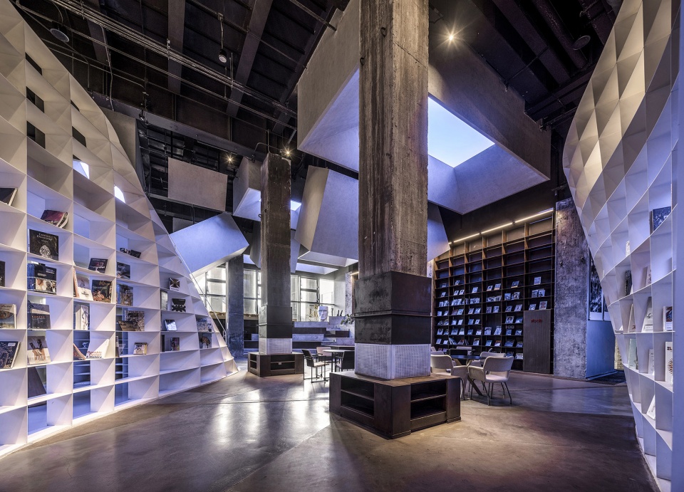 bookstore in the blast furnace by hypersity