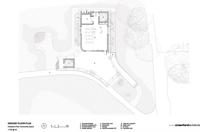 hurlstone memorial reserve community centre by sam crawford architects