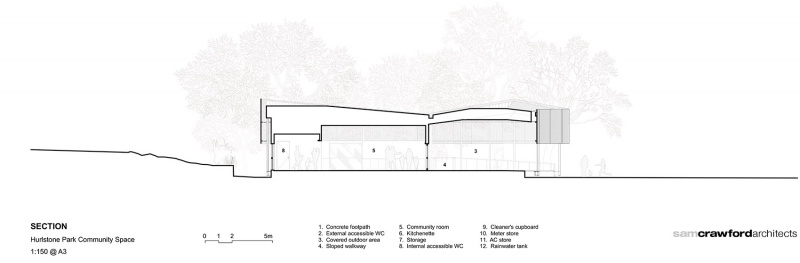 hurlstone memorial reserve community centre by sam crawford architects